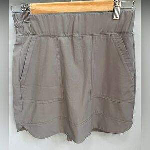Gray Mini Skort with Pockets
